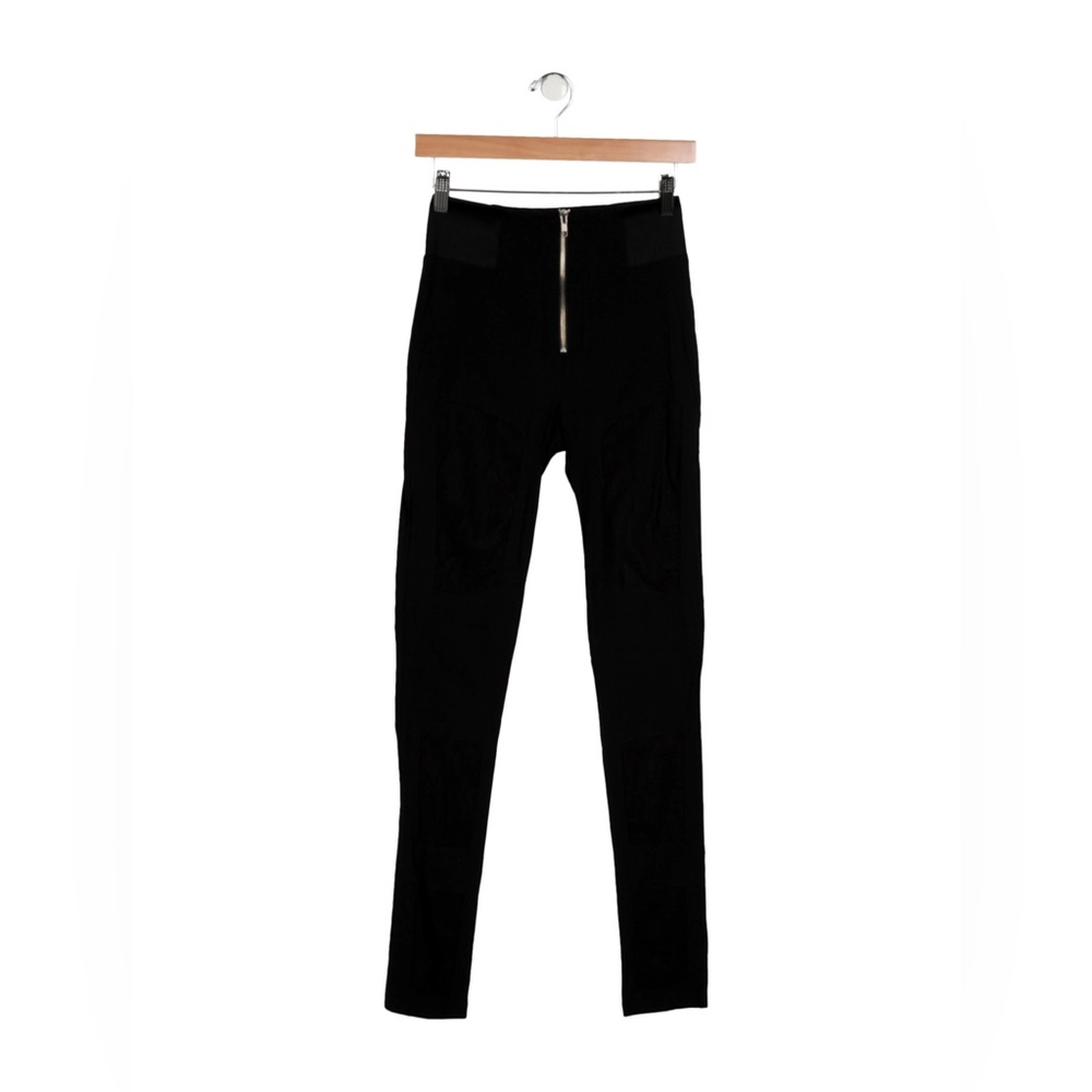 NOMIA: Mesh-Side Skinny Pants